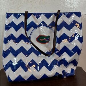 Blue and White Gators Tote Bag